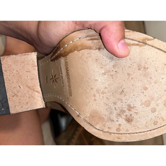 Alessandro Vasini Alison 80mm Suede Western Boots Women’s Size 10( MRSP $975) - Picture 12 of 14